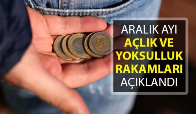 Aralık Ayı Açlık ve Yoksulluk Rakamları Açıklandı