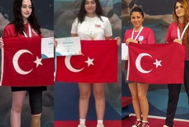 Kayserili yüzücüler Azerbaycan’dan madalya ile döndü