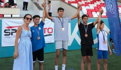 Kayserili atlet Türkiye Şampiyonası’ndan altın madalyayla döndü