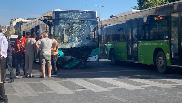 Freni tutmayan halk otobüsü kaza yaptı: 3 yaralı