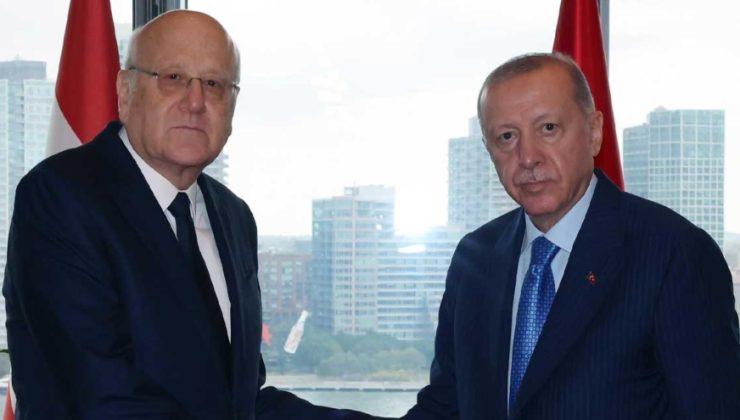 Cumhurbaşkanı Erdoğan, Lübnan Başbakanı Mikati ile görüştü