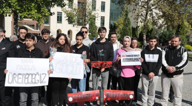 BTÜ öğrencilerinden TUSAŞ’a yapılan terör saldırısına tepki