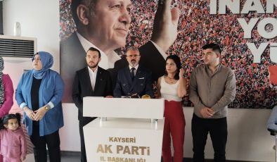 AK Parti İl Başkan Yardımcısı Yalçın: “İsrail, Nazi Almanya’sından farksız”