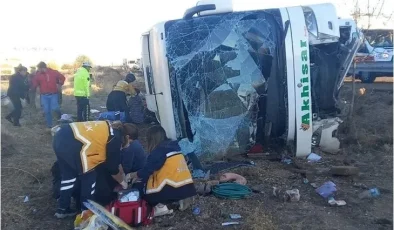 Aksaray’da otobüs devrildi: 7 ölü, 33 yaralı