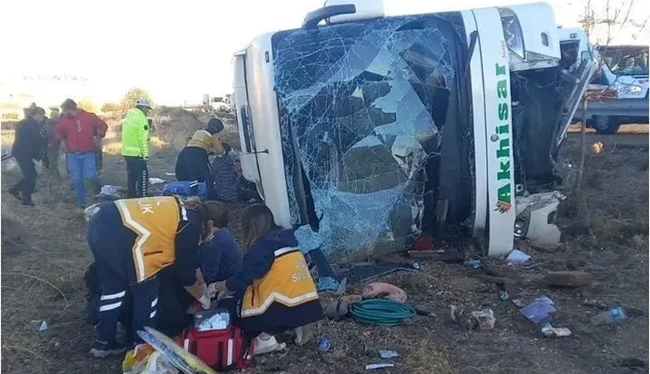 Aksaray’da otobüs devrildi: 7 ölü, 33 yaralı