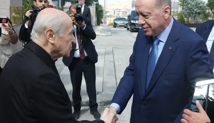 Başkent’te Cumhurbaşkanı Erdoğan Bahçeli’yi ziyaret etti