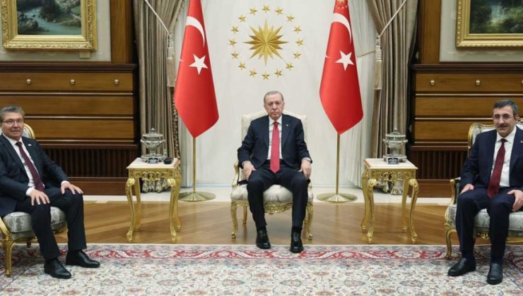 Cumhurbaşkanı Erdoğan, KKTC Başbakanı Ünal Üstel’i kabul etti